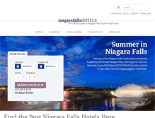 Tablet Screenshot of niagarafallshotels.com